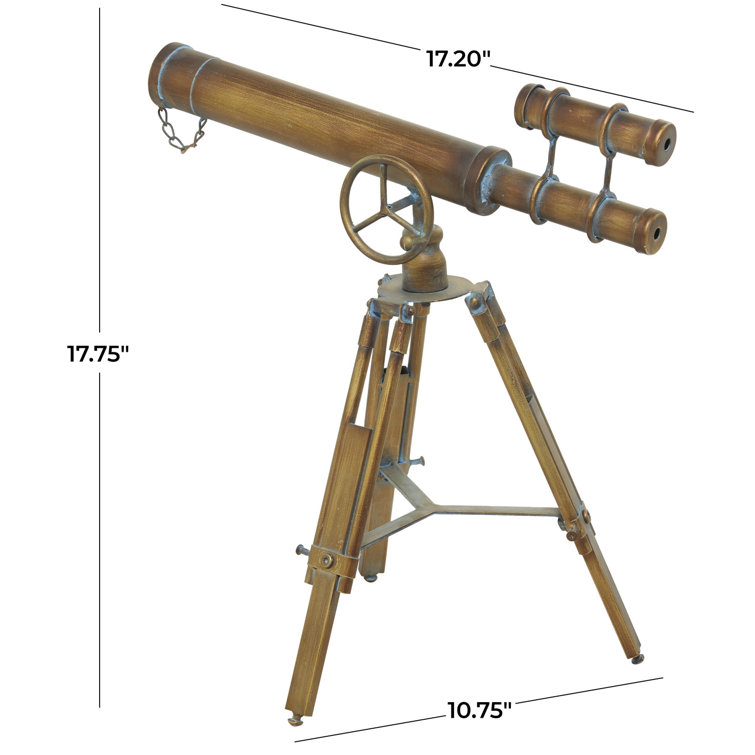 Trent Austin Design® Alvina Decorative Telescope & Reviews | Wayfair